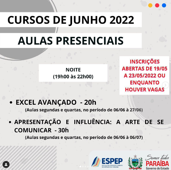Cursos Espep Demanda Livre- Junho 2022