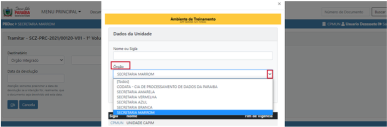 2.2 Incluir Dados e Redigir Documentos destinatário