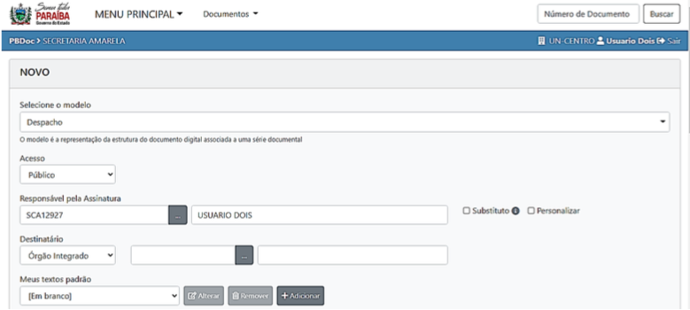 2.2 Incluir Dados e Redigir Documentos