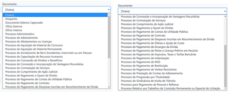 3.9 Pesquisar Documento situação 7