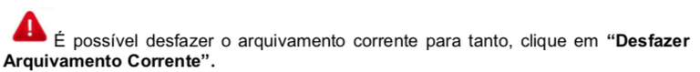 5.1 Arquivos corrente desfazer