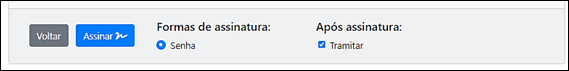 3.4 Formas de assinatura tramitar