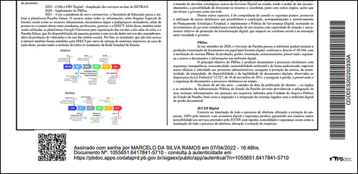 4 Assinatura visualizada