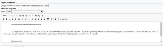 3.2 Editor de emails