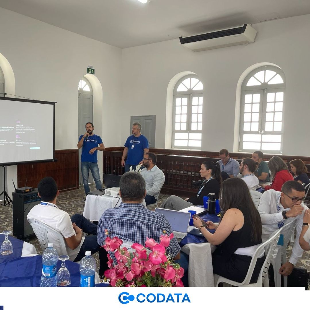 A Coordenação de Inteligência Artificial da CODATA ministrou a palestra “Inteligência Artificial na Administração Pública”, na qual foram apresentadas soluções de TIC já implementadas e em desenvolvimento pela Companhia, com foco na otimização dos serviços públicos do Governo do Estado.