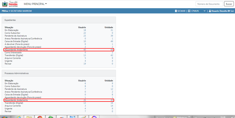 1.5 Aguardando andamento