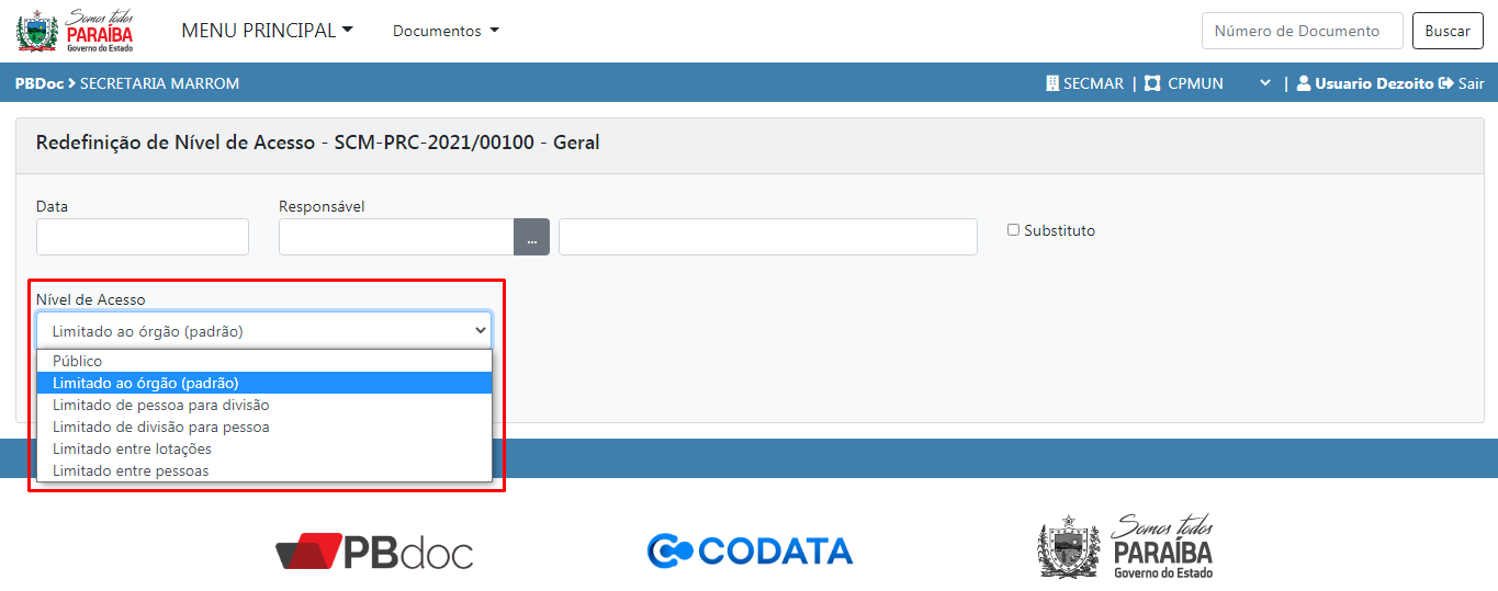 6.2 redefinir acesso escolha do limite destacado